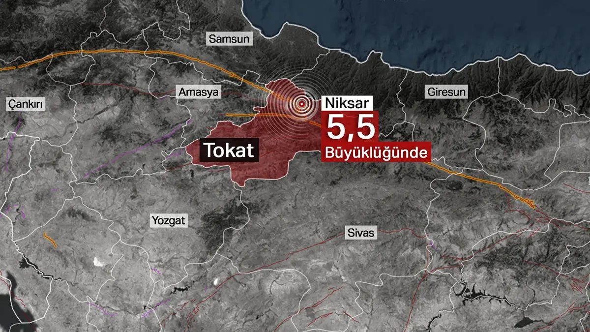 Tokat’ta 5,5 Büyüklüğünde Deprem: Bölge Alarmda!