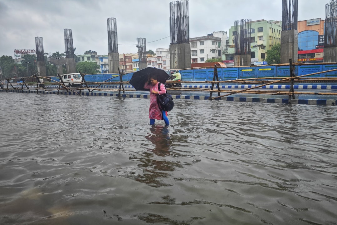Siirt'te sağanak yağış sonrası sel manzarası